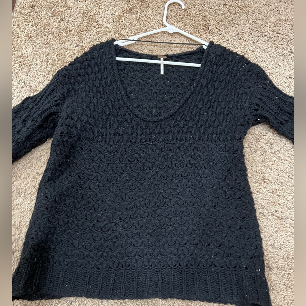 Black free people sweater